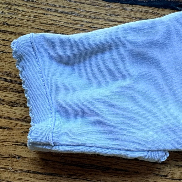 Kissy Kissy soft blue basic cotton footie- Pima cotton- made in Peru- 0-3 months - Picture 4 of 15